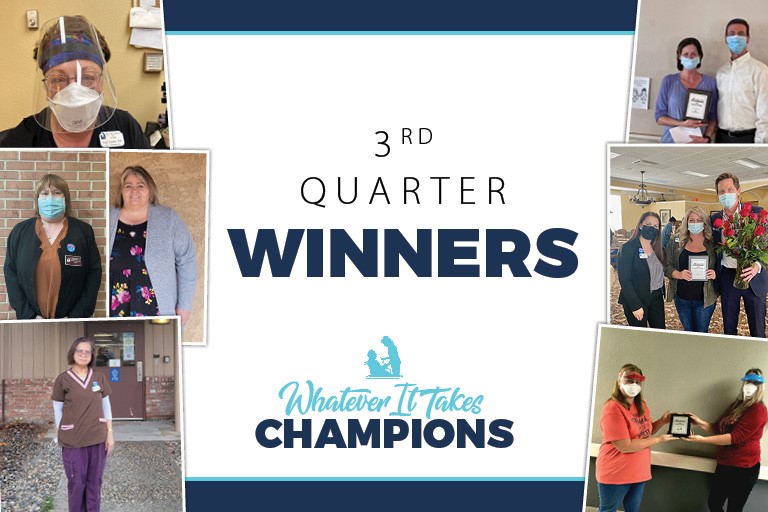 Life Care presents first-ever quarterly Whatever It Takes Champions awards