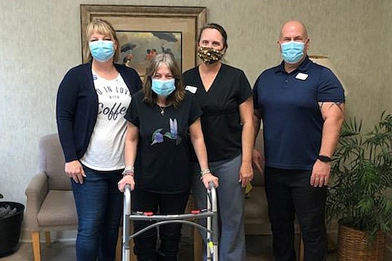 Life Care Center of Omaha helps Connie VanHoolandt recover strength