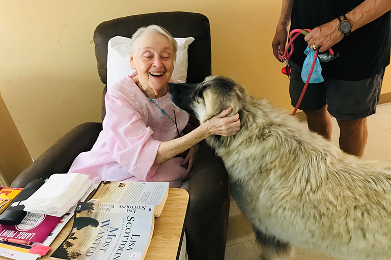 Tail-wagging visits part of life at Life Care Center of Plano