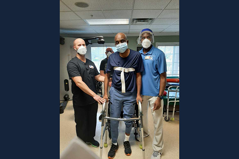 Stroke, COVID survivor surprised by progress at Life Care of Jacksonville