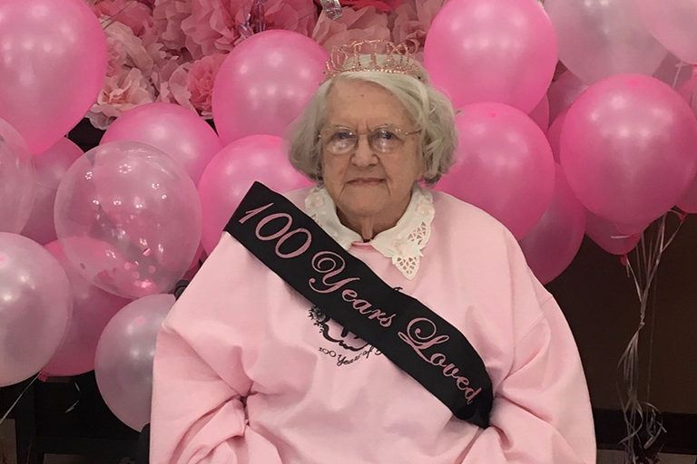 Roxie Wood turns 100 at Lynchburg Nursing Center