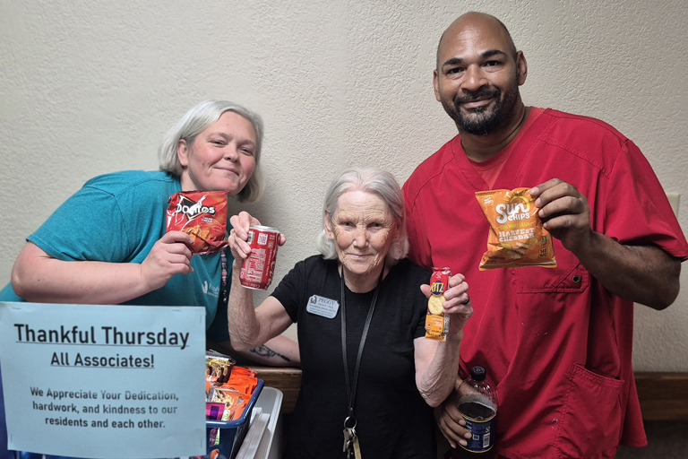 Associate Peggy Free Marks 45 Years of Service at Parkview Nursing and Rehabilitation Center