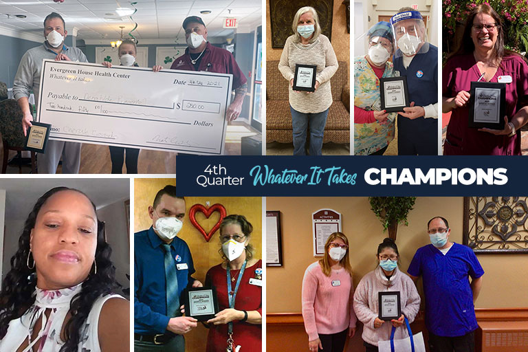 Life Care presents Whatever It Takes Champions awards for 4th Quarter 2021