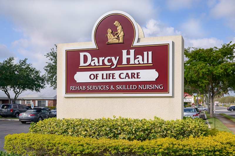 Darcy Hall Main Sign